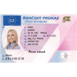 Driving License of Czech Republic