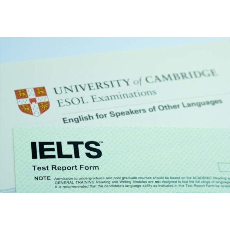 Order IELTS, ESOL, and TOEFL certificates online
